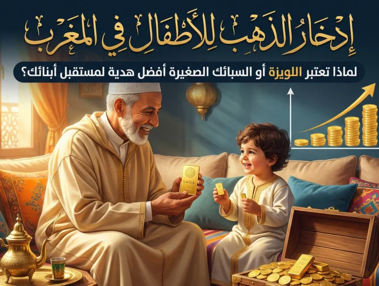 ادخار الذهب للأطفال في المغرب: لماذا تعتبر اللويزة أو السبائك الصغيرة أفضل هدية لمستقبل أبنائك؟