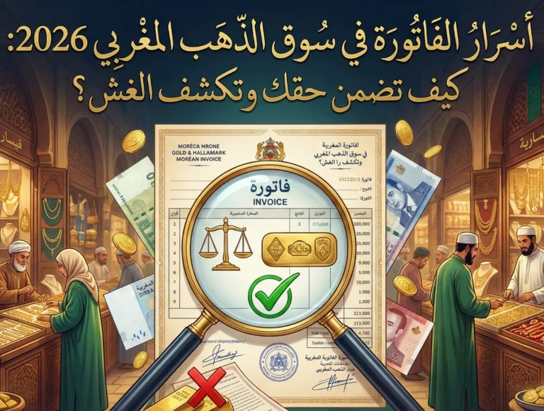 أسرار الفاتورة في سوق الذهب المغربي 2026: كيف تضمن حقك وتكشف الغش؟
