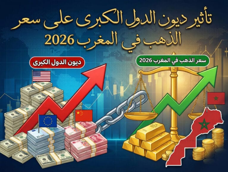 تأثير ديون الدول الكبرى على سعر الذهب في المغرب 2026