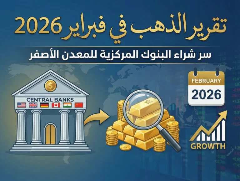 تقرير الذهب في فبراير 2026: سر شراء البنوك المركزية للمعدن الأصفر