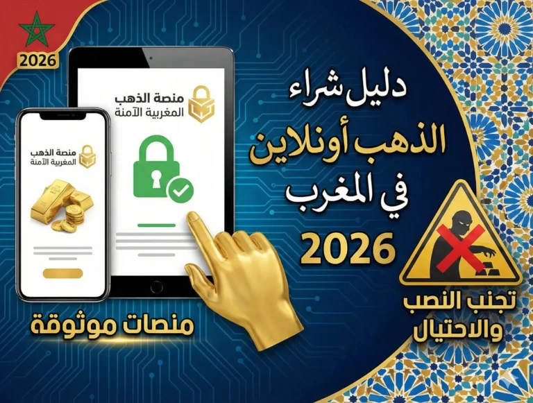 دليل شراء الذهب أونلاين في المغرب 2026: منصات موثوقة وتجنب النصب